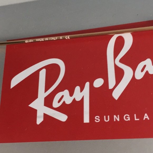 Aviator Gold-Orange Ray-Ban Sunglasses - Picture 8 of 9